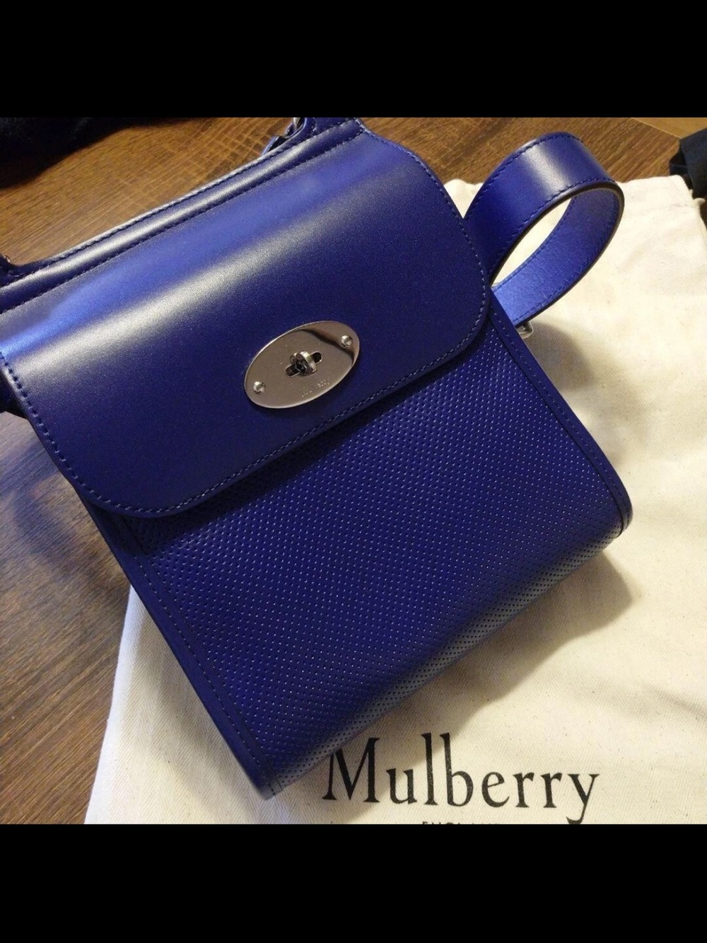 Mulberry Electric Purple Leather Crossbody Bag